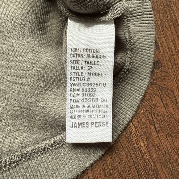 James Perse Standard Cotton Rib Tank Top in Taupe – Women’s Medium - Picture 8 of 9